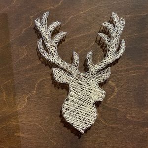 Deer outline string art